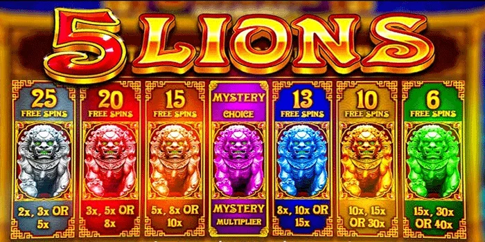 5 Lions – Slot Gacor Mudah Jackpot Maxwin Hadiah Terbesar